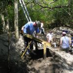 Sifting for finds.