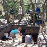 The main dig site/trench. 2015.